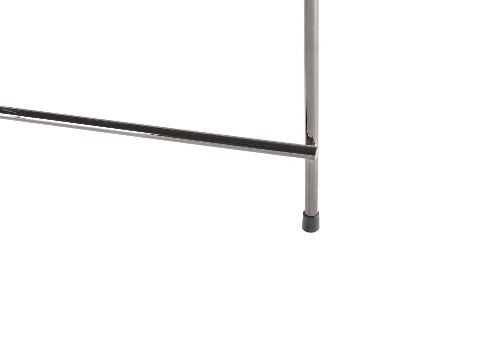 Couchtisch Glas Schwarz / Silber 63 Cm Lucea