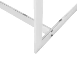 Couchtisch Glas Silber Quadratisch 80 X 80 Cm Crystal