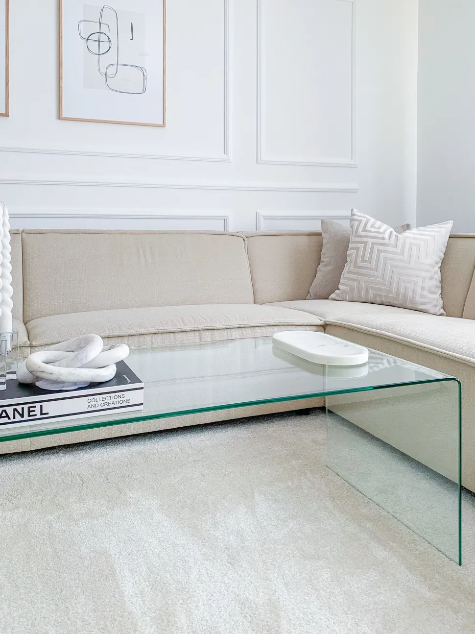 Couchtisch Glas Transparent 100 X 50 X 40 Cm Kendall