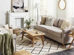 Couchtisch Heller Holzfarbton 100 X 50 Cm Simla