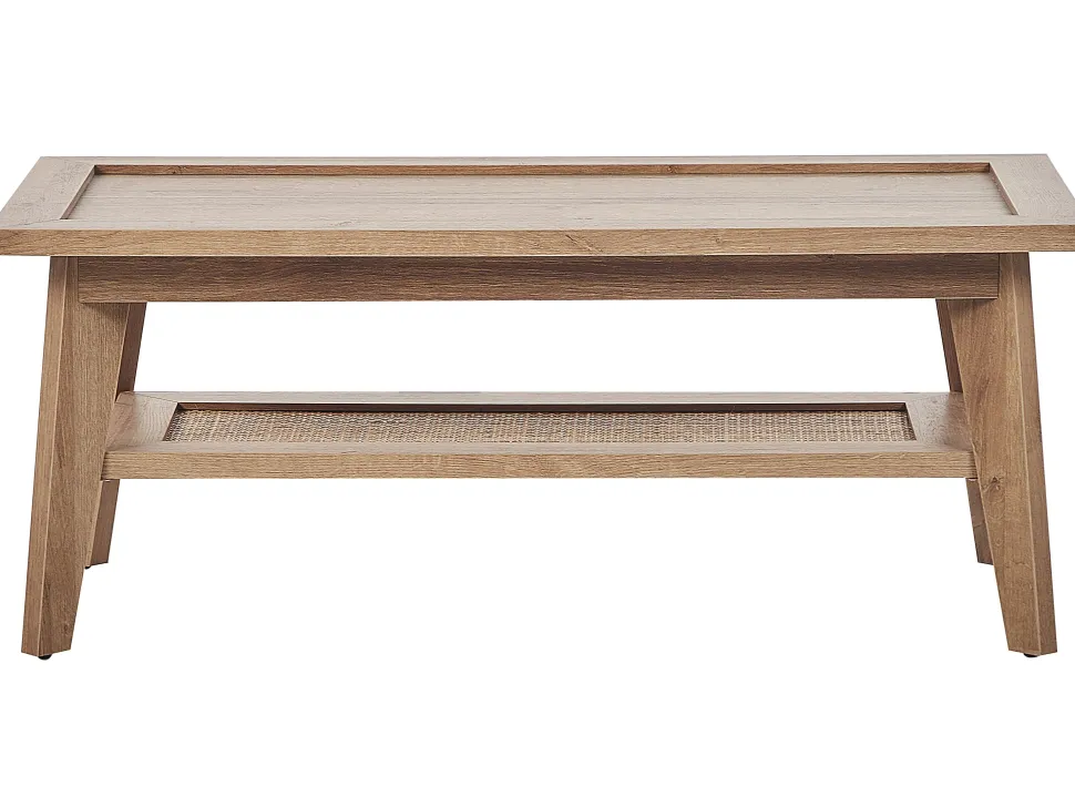Couchtisch Heller Holzfarbton 100 X 50 Cm Simla