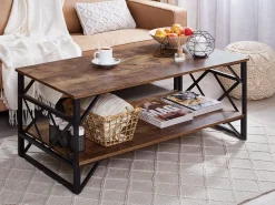 Couchtisch Holzoptik Braun Rechteckig Bolton