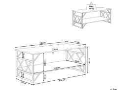 Couchtisch Holzoptik Braun Rechteckig Bolton