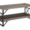 Couchtisch Holzoptik Taupe Rechteckig Bolton
