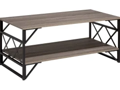 Couchtisch Holzoptik Taupe Rechteckig Bolton