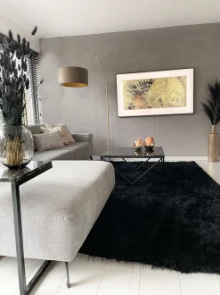Couchtisch Marmor Optik Schwarz Quadratisch 80 X 80 Cm Malibu