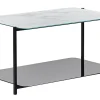 Couchtisch Marmor Optik Weis / Schwarz Rechteckig Gloster