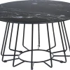 Couchtisch Marmor-Effekt Schwarz O 80 Cm Bernie