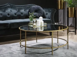 Couchtisch Schwarz / Gold 88 Cm Florence