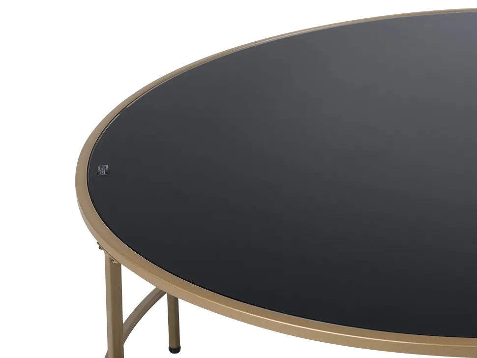 Couchtisch Schwarz / Gold 88 Cm Florence