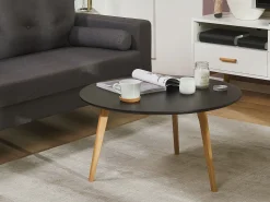 Couchtisch Schwarz / Hellbraun 80 Cm Tennessee