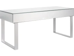 Couchtisch Silber Mit Schublade Verspiegelt Nesle