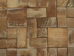 Couchtisch Teakholz Hellbraun Quadratisch 80 X 80 Cm Gambo