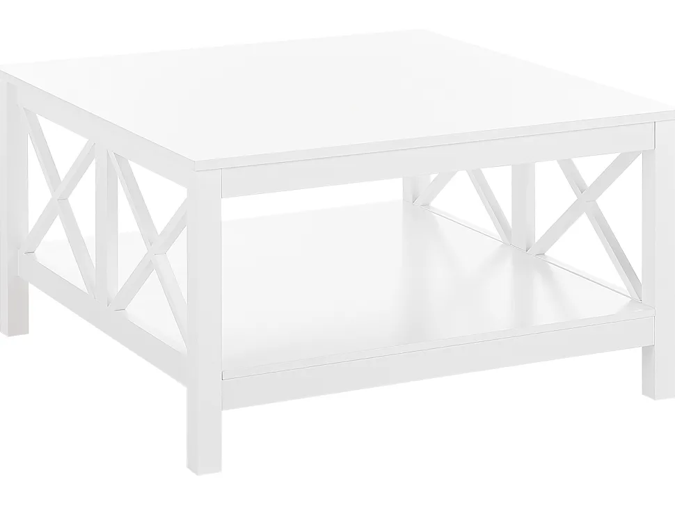 Couchtisch Weis Quadratisch 80 X 80 Cm Lotta