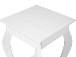 Couchtisch Weis Quadratisch 38 X 38 Cm Avon