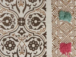 Decke Baumwolle Beige / Braun 130 X 180 Cm Orientalisches Muster Chinsurah