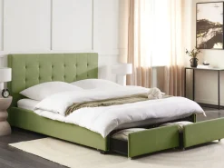 Decke Baumwolle Beige 130 X 180 Cm Geometrisches Muster Guna