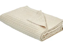 Decke Baumwolle Beige 110 X 180 Cm Anamur