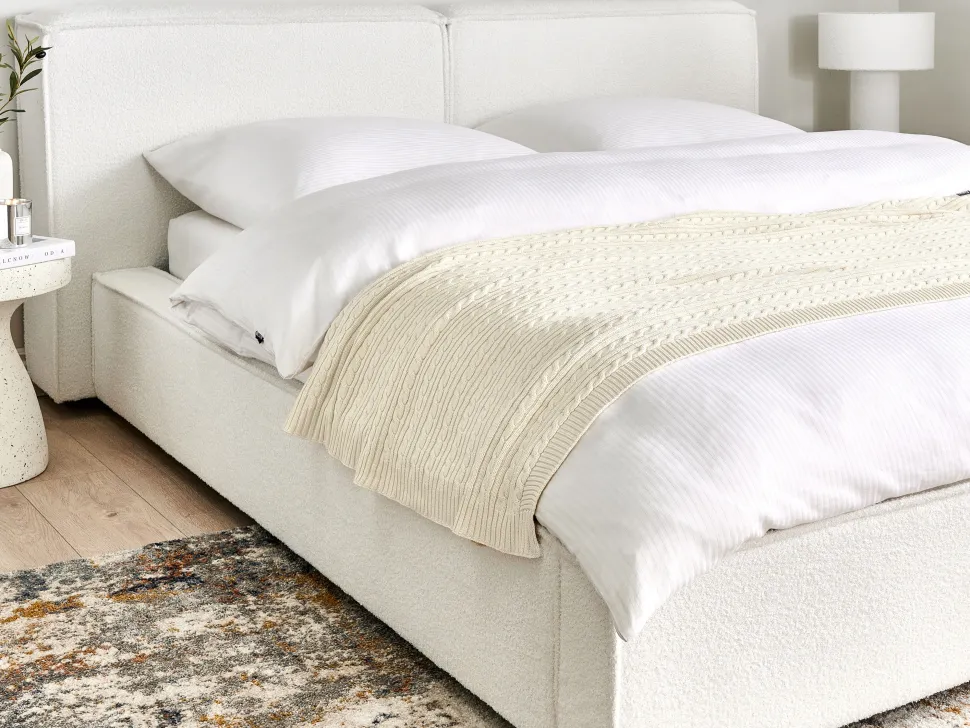 Decke Baumwolle Beige 110 X 180 Cm Anamur