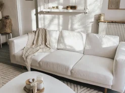 Decke Baumwolle Beige 110 X 180 Cm Anamur