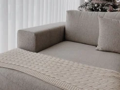 Decke Baumwolle Beige 110 X 180 Cm Anamur