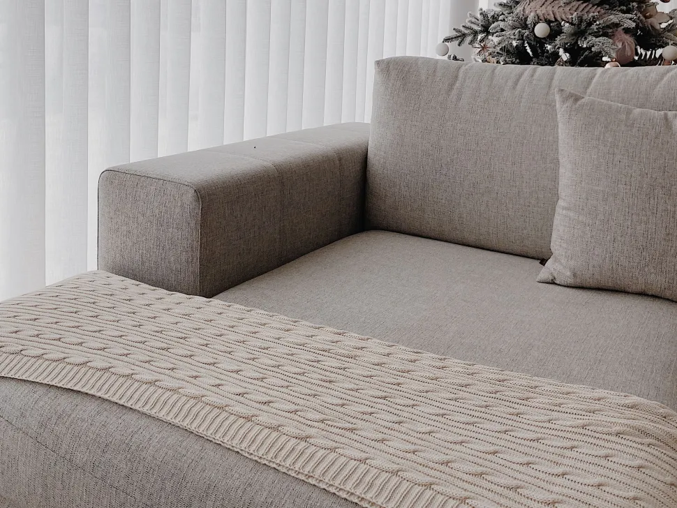 Decke Baumwolle Beige 110 X 180 Cm Anamur