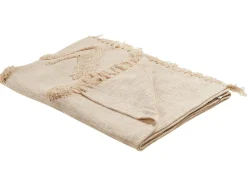 Decke Baumwolle Beige 130 X 180 Cm Orientalisches Muster Fatehpur
