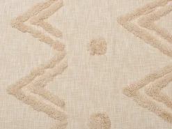 Decke Baumwolle Beige 130 X 180 Cm Orientalisches Muster Fatehpur