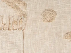 Decke Baumwolle Beige 130 X 180 Cm Orientalisches Muster Fatehpur