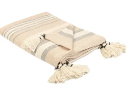Decke Baumwolle Beige 130 X 170 Cm Yarseli