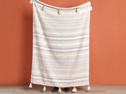 Decke Baumwolle Beige 130 X 170 Cm Yarseli