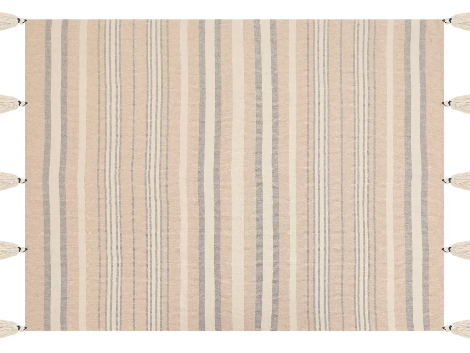 Decke Baumwolle Beige 130 X 170 Cm Yarseli
