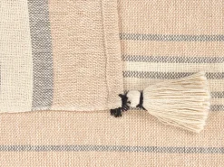 Decke Baumwolle Beige 130 X 170 Cm Yarseli