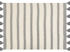Decke Baumwolle Beige Und Grau 130 X 170 Cm Cayir