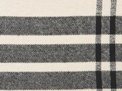 Decke Baumwolle Cremeweis / Schwarz 130 X 170 Cm Kariertes Muster Yuvali