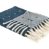 Decke Baumwolle Dunkelblau / Beige 130 X 170 Cm Taari