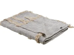 Decke Baumwolle Grau / Beige 130 X 180 Cm Abstraktes Muster Hospet