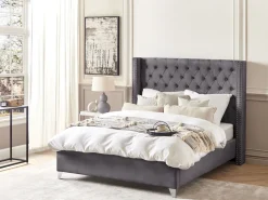 Decke Baumwolle Grau / Beige 130 X 180 Cm Abstraktes Muster Hospet
