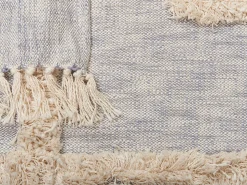 Decke Baumwolle Grau / Beige 130 X 180 Cm Abstraktes Muster Hospet