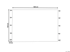 Decke Baumwolle Grau 130 X 180 Cm Geometrisches Muster Kottayam