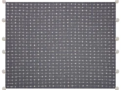 Decke Baumwolle Grau 125 X 150 Cm Kariertes Muster Yasam