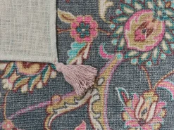 Decke Baumwolle Mehrfarbig 130 X 180 Cm Blumenmotiv Dibrugarh
