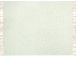 Decke Baumwolle Mintgrun / Hellbeige 125 X 150 Cm Geometrisches Muster Mityal