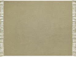 Decke Baumwolle Olivgrun 125 X 150 Cm Yarsa