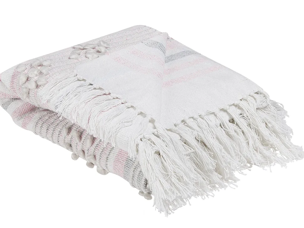Decke Baumwolle Rosa 125 X 150 Cm Kaman