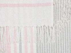 Decke Baumwolle Rosa 125 X 150 Cm Kaman
