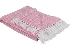 Decke Baumwolle Rosa 130 X 160 Cm Tangier