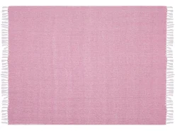 Decke Baumwolle Rosa 130 X 160 Cm Tangier