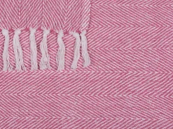 Decke Baumwolle Rosa 130 X 160 Cm Tangier