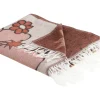 Decke Mehrfarbig Blumenmotiv 130 X 170 Cm Darau